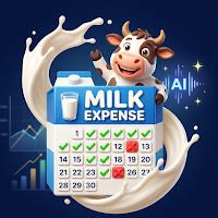 Milk Monthly Expense Calendar