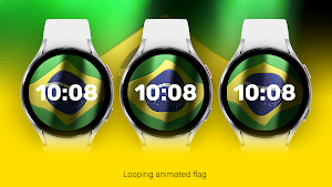 Brazil Flag Watch Face Screenshot 1