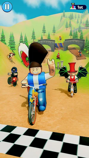 Obby Bike 3D Parkour Race Screenshot 3