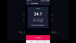 BODY MASS INDEX CALCULATOR Screenshot 1