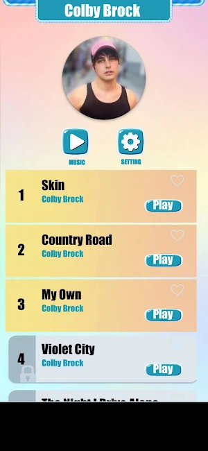 Colby Brock Music Tiles Game Screenshot 0