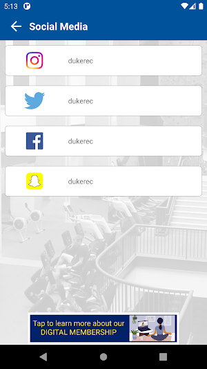 Duke University MyRec Mobile Screenshot 3