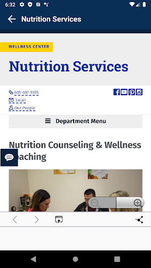 SDState Wellness Center Screenshot 2