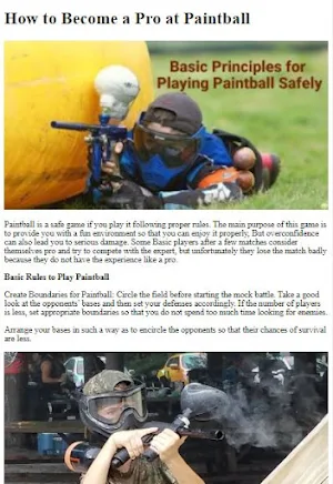 How to Play Paintball Screenshot 0