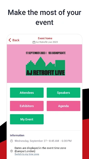 AJ Events Screenshot 1