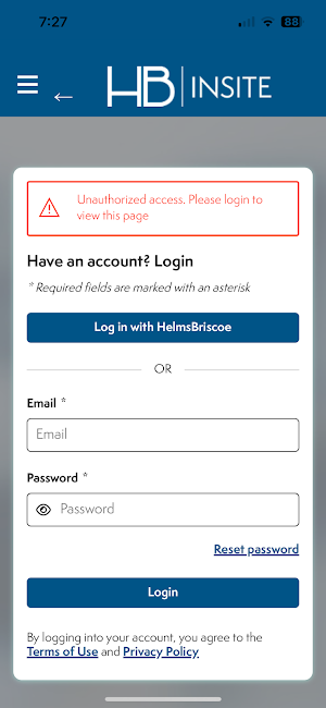 HB InSite Screenshot 1