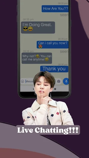 BTS Jimin - Fake Video Call Screenshot 3
