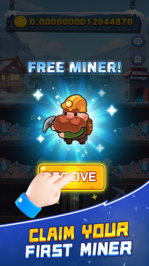 Bitcoin Miner -Frozen Treasure Screenshot 1