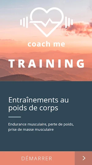 Bodyweight trainning & home musculation - Coach Me Screenshot 1