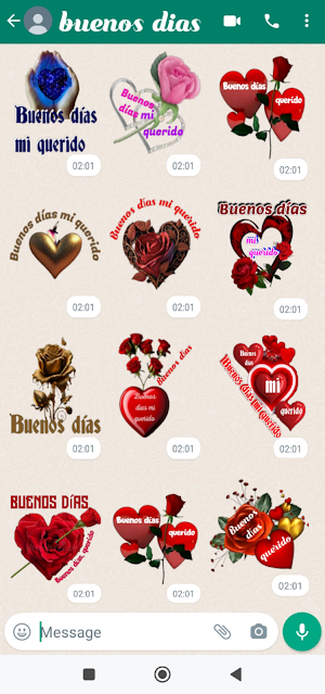 Pegatinas de buenos dias Screenshot 0