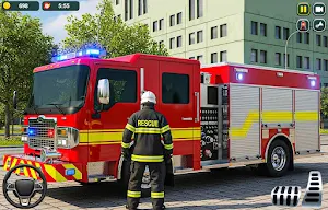 Firefighter Ambulance Game 3d Screenshot 0