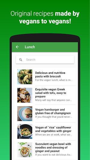 Vegan Recipes Screenshot 1