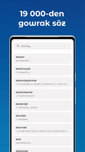Iňlisçe–Türkmençe sözlük Screenshot 0