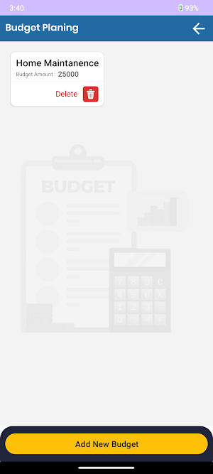 Budget Planner Screenshot 2