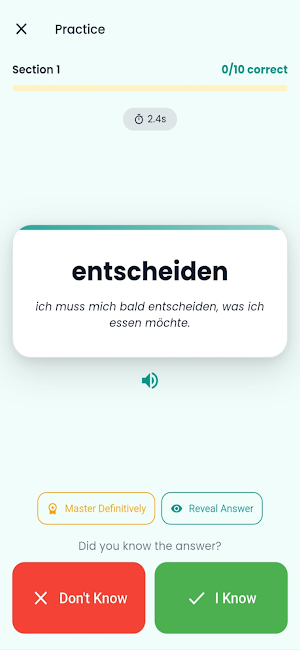 Lexideck: learn vocabulary Screenshot 0
