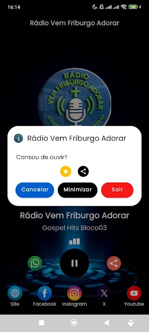Rádio Vem Friburgo Adorar Screenshot 2