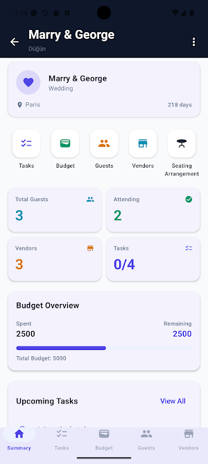 ProEvent: Düğün Planlayıcı Screenshot 2