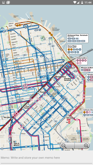 SAN FRANCISCO METRO BUS MAP Screenshot 2