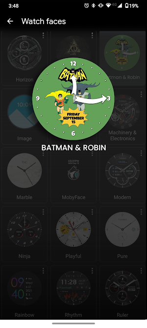 Batman & Robin watch face Screenshot 1