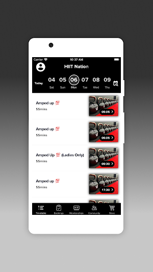 HIIT Nation. Screenshot 1