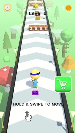 Cube Shooter Run 3D Screenshot 0
