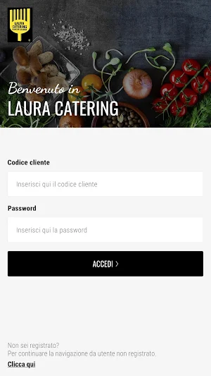 Laura Catering - Ingrosso alimentari Screenshot 0