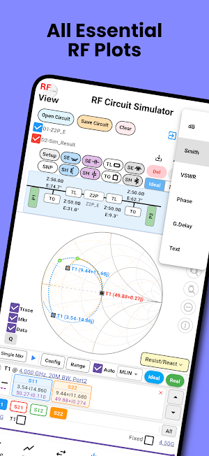 RF View (S-Parameter & Match) Screenshot 2