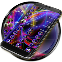 Dialer Theme Neon Abstract