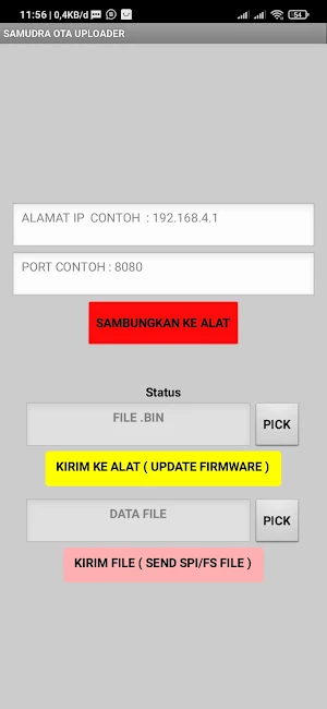 SAMUDRA UPLOADER WIFI OTA Screenshot 3