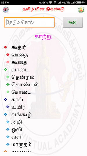 Visual Thesaurus for Tamil  தம Screenshot 3