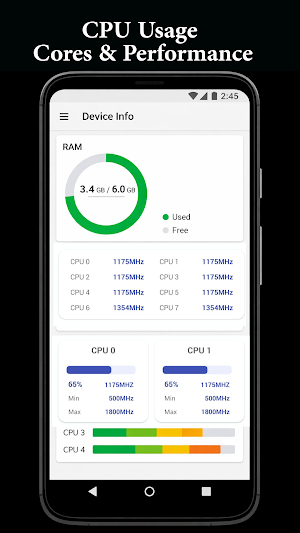 Device Info Pro: CPU & Battery Screenshot 2
