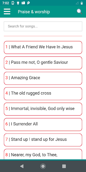 Most Loved Hymns audio offline Screenshot 0