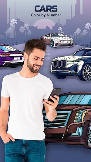 Cars Color by Number – Cars Coloring Book Screenshot 0
