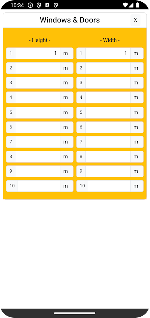 Paint Calc Pro Screenshot 2