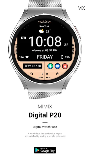 MIMIX Digital P20 Watchface Screenshot 3