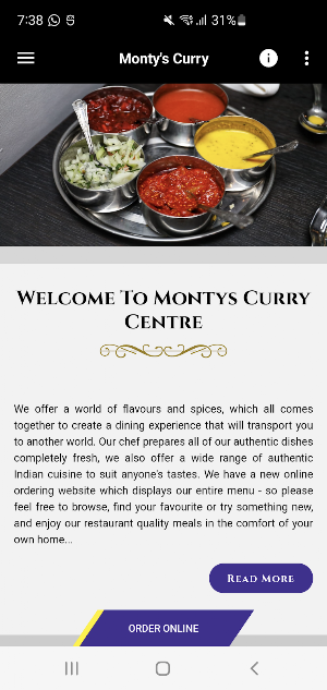 Monty's Curry Screenshot 1