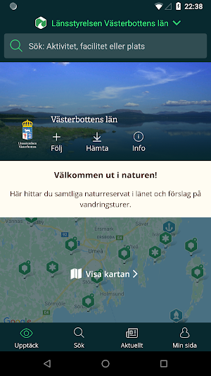 Västerbottens Naturkarta Screenshot 0