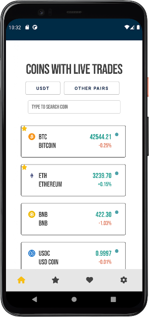 CryptoTicks live crypto charts Screenshot 3