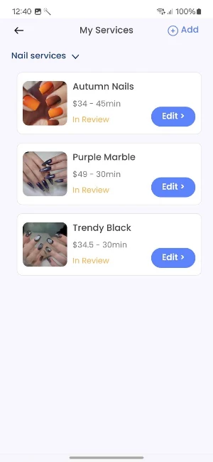 AB Nails Staff Screenshot 3
