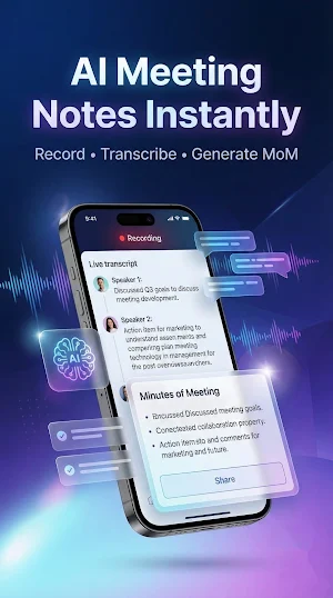 OfficeMoM-AI Meeting Assistant Screenshot 2