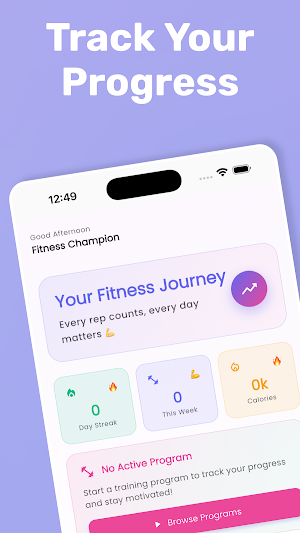 GymFlow Fitness Tracker Screenshot 0