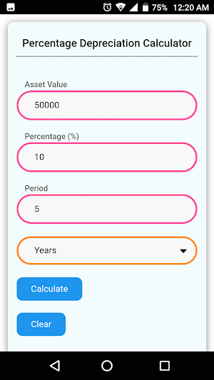 Depreciation Calculator Screenshot 2