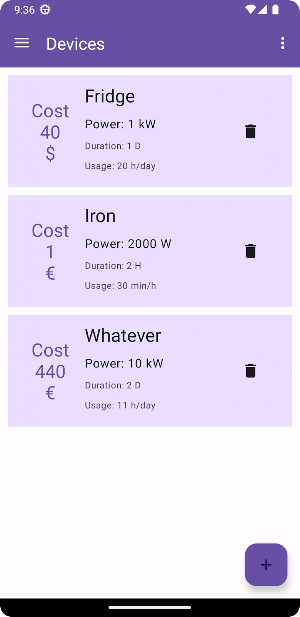 ElectriCost Screenshot 0