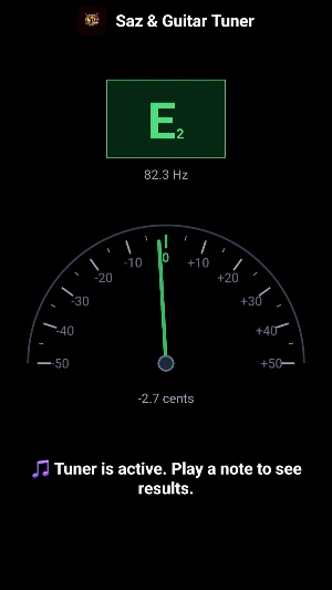 Saz & Guitar Tuner Screenshot 3