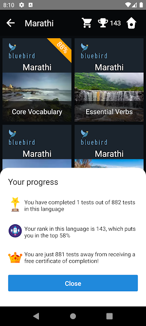 Marathi Language Tests Screenshot 2