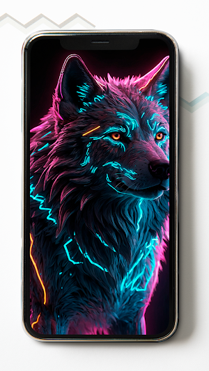 Neon Animals HD Wallpapers Screenshot 0