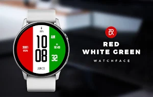 Red White Green Watch Face Screenshot 0