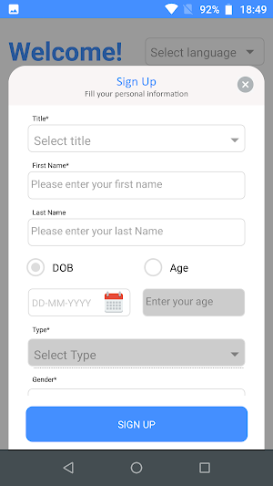 VRH Patient Portal Screenshot 1