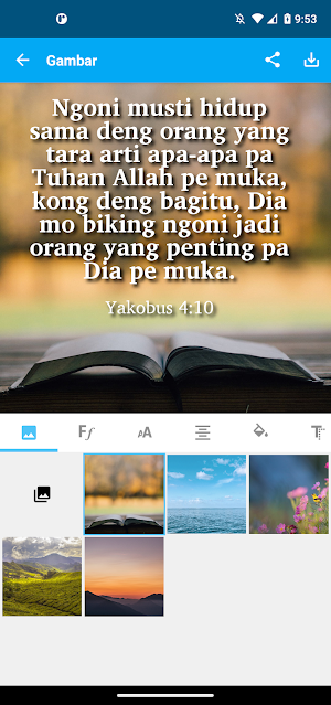 North Maluku Malay Bible App Screenshot 1