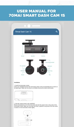 70mai Smart Dash Cam 1S Guide Screenshot 2